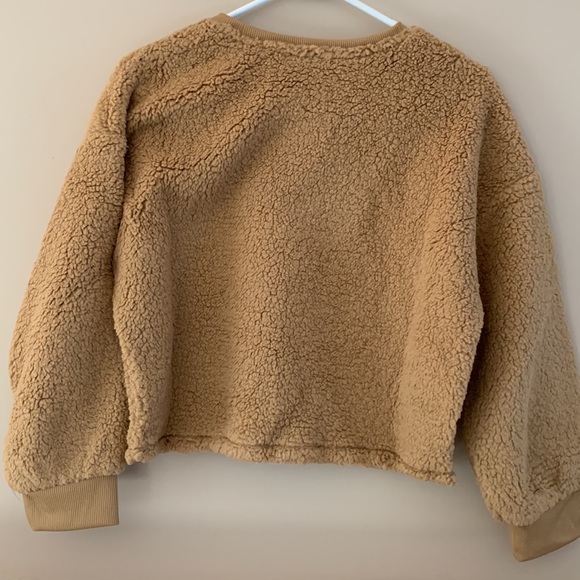 Old Navy Slouchy Sherpa Sweatshirt for girls NWT - Picture 4 of 9